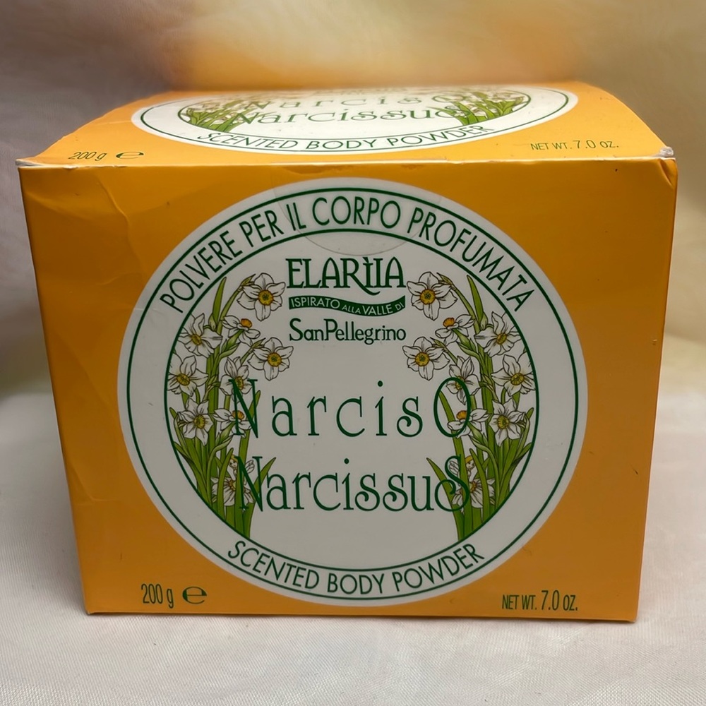 Elariia Narciso Narcissus Scented Powder 7oz SanPellegrino Perlier Milan…